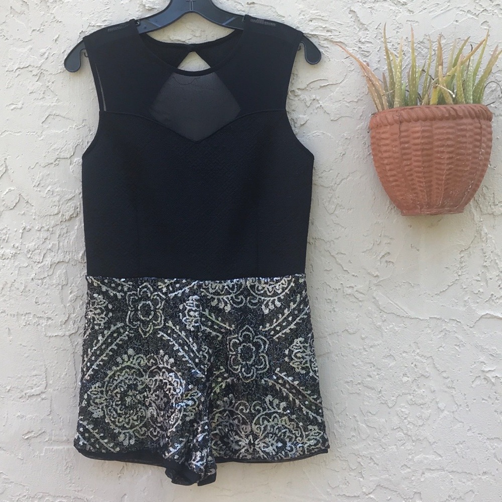 Fabulous Gold & Black Romper